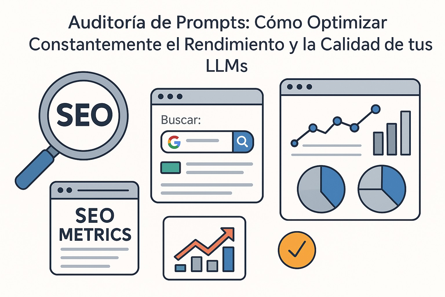 Diagrama de flujo de auditoría y optimización de prompts LLM