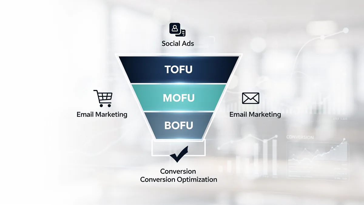 Embudo de conversión de marketing digital - TOFU MOFU BOFU