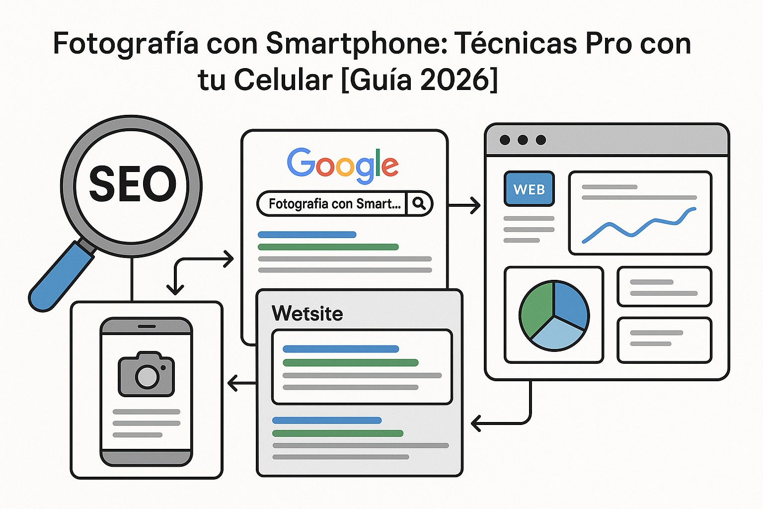 Diagrama sobre fotografia con smartphone guia
