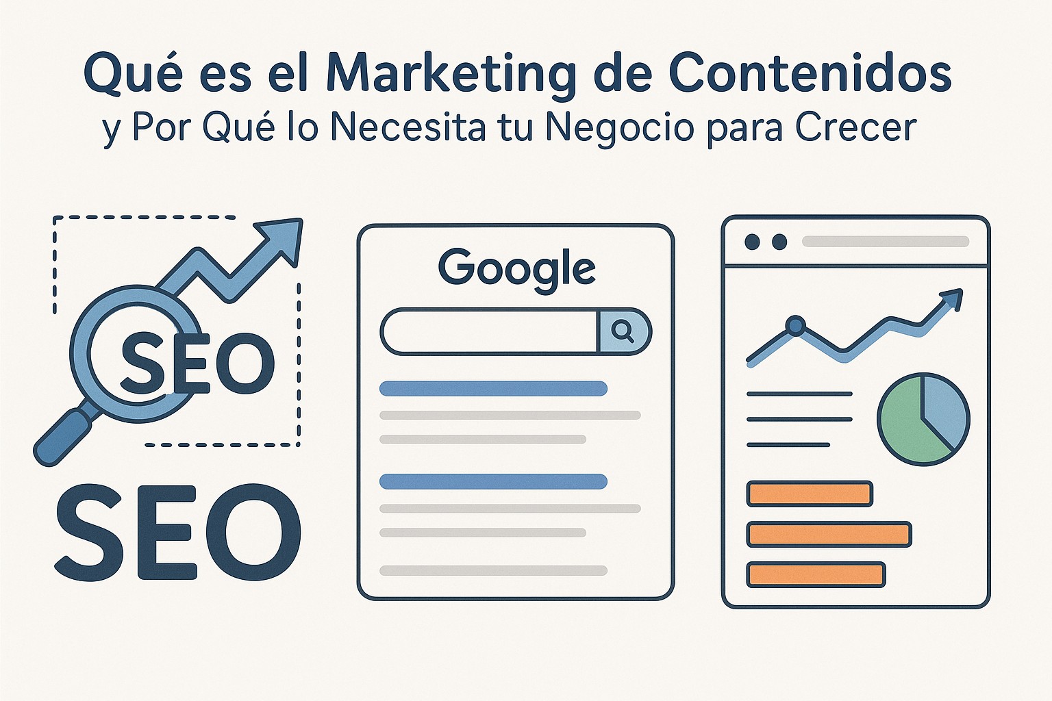 Ilustración sobre que es marketing contenidos beneficios