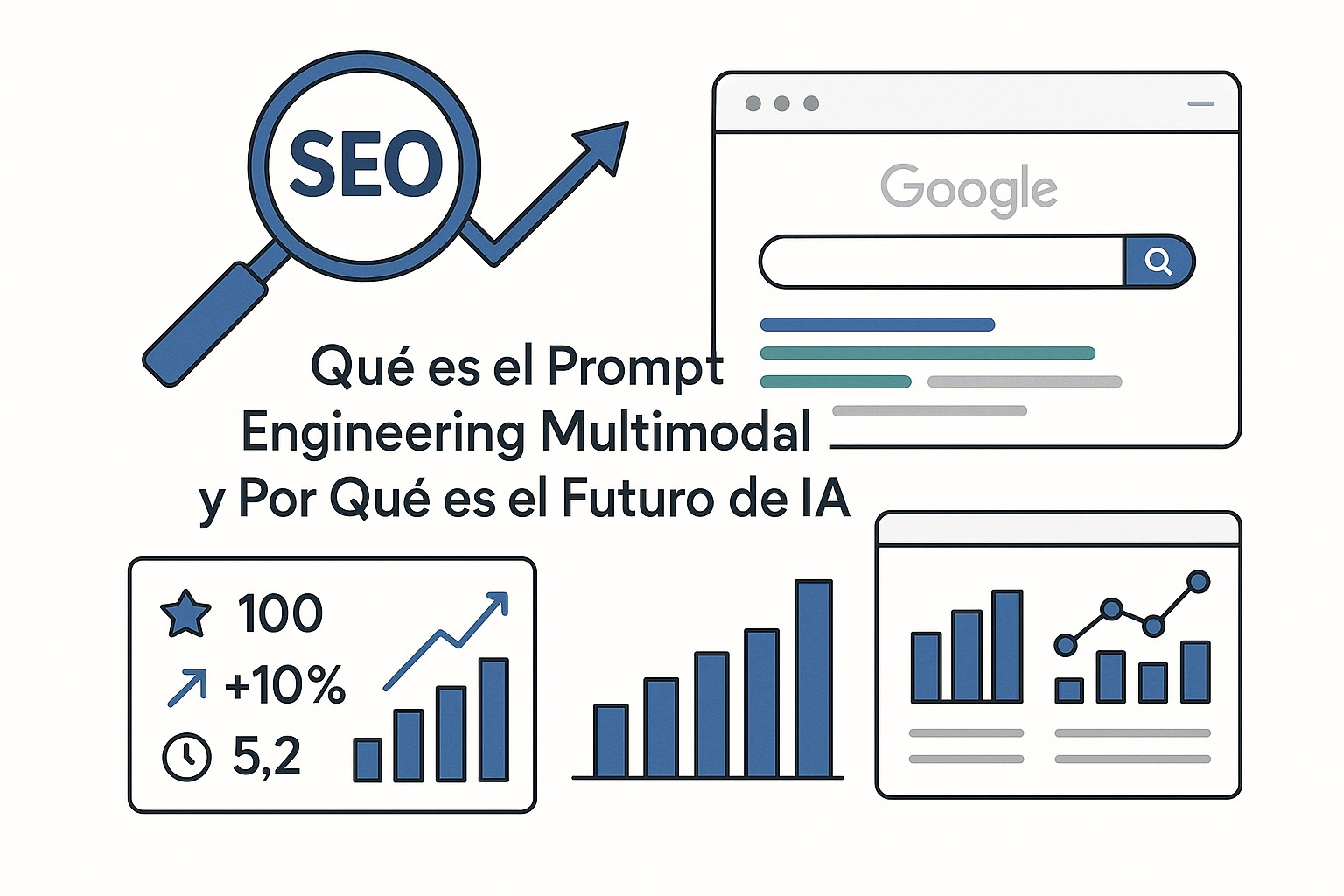 Un diseñador trabajando con herramientas de IA, mostrando un boceto digital, paletas de colores y un texto descriptivo en su pantalla.